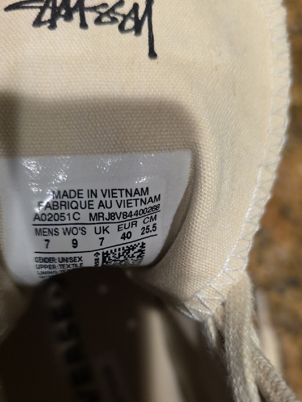 Converse X Stussy All Star 70 Hi With Pearls - SZ M7/W9 - Picture 12 of 12